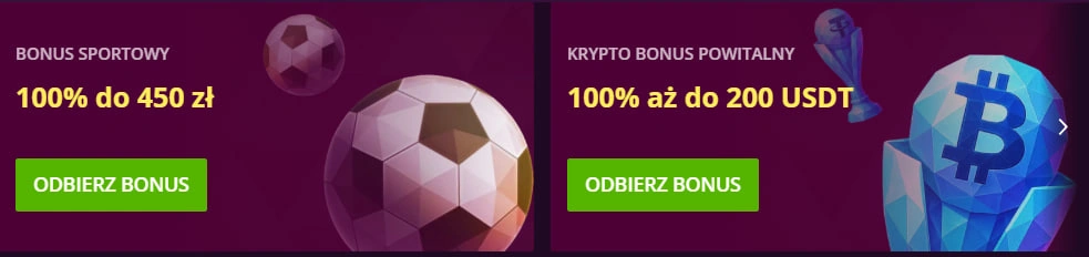Malina Casino sekcja bonusowa 